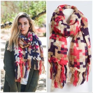 CLEARANCE ‼️FUCHSIA TASSEL - Scarf